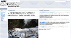 Desktop Screenshot of graysnowolves.com